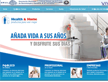 Tablet Screenshot of healthhome.com.mx